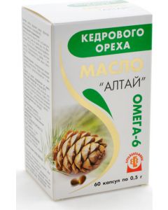Buy Cedar oil Altaivitamins Altai source Omega-6 dietary supplement 60 capsules 0.5 g each  | Online Pharmacy | https://buy-pharm.com