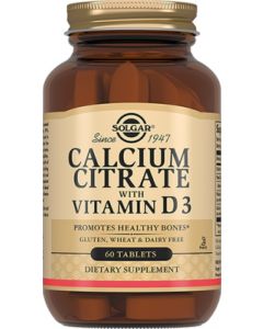 Buy Solgar, Calcium Citrate with Vitamin D3 'Calcium Citrate with Vitamin D3', 60 tablets | Online Pharmacy | https://buy-pharm.com