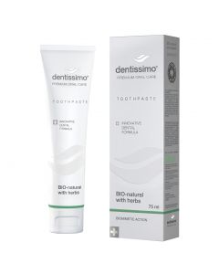 Buy Toothpaste-gel Dentissimo Bio-natural natural with herbs | Online Pharmacy | https://buy-pharm.com