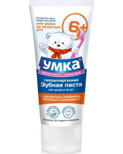 Buy Umka Orange-flavored children's toothpaste, from 6 years old, 100 g | Online Pharmacy | https://buy-pharm.com
