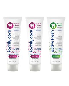 Buy Pearl toothpaste set Original 3 pcs. * 170 gr. (For the whole family 2 pcs., Double mint, 1 pc.) | Online Pharmacy | https://buy-pharm.com