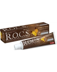Buy Toothpaste ROCS 'Coffee and tobacco', 74 g | Online Pharmacy | https://buy-pharm.com
