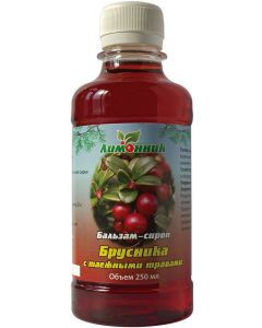 Buy NPK lemongrass. 'Balsam syrup Lingonberry with taiga herbs' Diuretic. Cleansing the body. 250 ml. | Online Pharmacy | https://buy-pharm.com