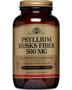 Buy Solgar, Psyllium Husks Fiber 'Psyllium Dietary Fiber', 500 mg, 200 capsules | Online Pharmacy | https://buy-pharm.com