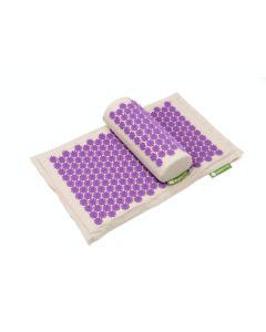Buy Massage acupuncture mat Ecomat and roller with lilies of the new generation -applicator, purple | Online Pharmacy | https://buy-pharm.com