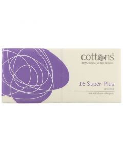 Buy Cottons, Super Plus, 100% pure cotton swabs, odorless, 16 per pack | Online Pharmacy | https://buy-pharm.com