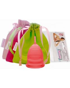 Buy Menstrual Cup LilaCup Practitioner in a satin bag red L | Online Pharmacy | https://buy-pharm.com