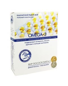 Buy Fish oil, salmon oil OMEGA-3, biological active additive, in capsules, 90 pcs | Online Pharmacy | https://buy-pharm.com