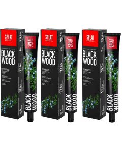 Buy Intensively whitening toothpaste without fluoride SPLAT Special BLACKWOOD Protecting gums and pH balance 75 ml 3 pcs | Online Pharmacy | https://buy-pharm.com