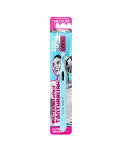 Buy Whitening Toothbrush / Medium Medium blue handle / pink bristles | Online Pharmacy | https://buy-pharm.com