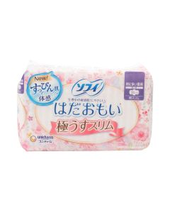 Buy Unicharm Sofy Hadaomoi Ultra Slim Sanitary pads 26 cm with wings 19 pcs | Online Pharmacy | https://buy-pharm.com