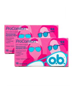 Buy OB ProComfort Mini tampons, 16 pcs x 2 packs | Online Pharmacy | https://buy-pharm.com