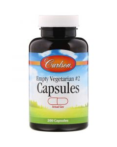 Buy Carlson Labs, Empty Veggie Caps # 2, 200 | Online Pharmacy | https://buy-pharm.com