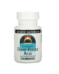 Buy Source Naturals, Athletic Series Antioxidant, Trans-Ferulic Acid, 250 mg, 60 Tablets | Online Pharmacy | https://buy-pharm.com