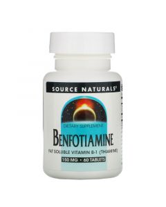 Buy Source Naturals, Benfotiamine, 150 mg, 60 tablets | Online Pharmacy | https://buy-pharm.com
