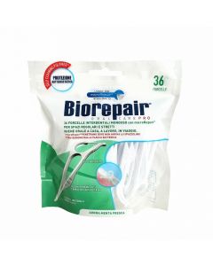 Buy Biorepair Forcelle Dental Floss Interdentale Monouso Disposable with holder, 36 pcs | Online Pharmacy | https://buy-pharm.com