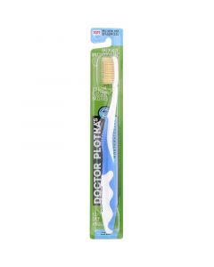 Buy Dr. Plotka, MouthWatchers, Natural Antimicrobial Resistant Adult Toothbrush, Soft, Blue, 1 Toothbrush | Online Pharmacy | https://buy-pharm.com