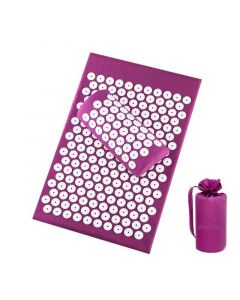 Buy Massage acupuncture mat with a roller in a bag, purple | Online Pharmacy | https://buy-pharm.com