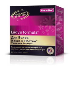 Buy Lady-S Formula 'For hair, skin and nails, enhanced formula' vitamin complex, 60 tablets | Online Pharmacy | https://buy-pharm.com