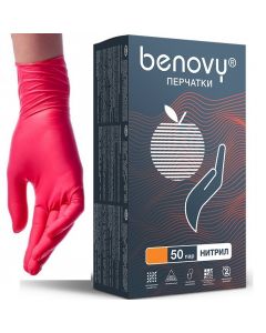 Buy Hygienic gloves Benovy, 100 pcs, 1 / M | Online Pharmacy | https://buy-pharm.com