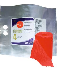Buy Polymer bandage Intrarich IR-SC0045, semi-rigid (soft) Cast Soft fixation, red, 10 cm х 3.6 m | Online Pharmacy | https://buy-pharm.com