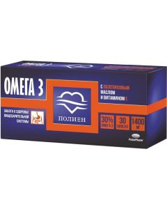 Buy Omega-3 30% 'Polyene' with sea buckthorn oil and vitamin E capsules 1400 mg # 30 | Online Pharmacy | https://buy-pharm.com
