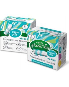Buy Green Day Super Plus tampons , 8 pcs  | Online Pharmacy | https://buy-pharm.com