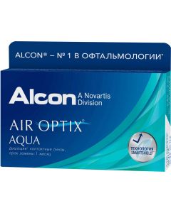 Buy Air Optix Contact Lenses Air Optix Aqua Monthly, 1.00 / 14.2 / 8.6, 6 pcs. | Online Pharmacy | https://buy-pharm.com