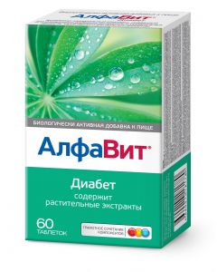 Buy Alphabet 'Diabetes' vitamin-mineral complex, 60 tablets | Online Pharmacy | https://buy-pharm.com