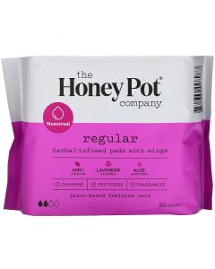 Buy The Honey Pot Company, pads with wings, herbal 20 pieces | Online Pharmacy | https://buy-pharm.com