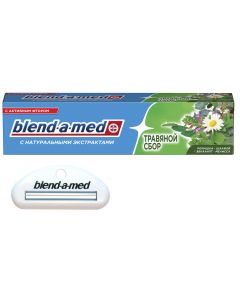 Buy Blend-a-med Toothpaste herbal collection chamomile-sage-eucalyptus lemon balm 100 ml + press squeezer as a gift  | Online Pharmacy | https://buy-pharm.com