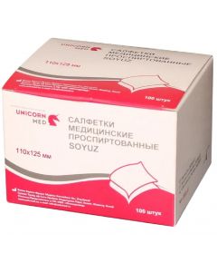 Buy Alcohol napkins Unicorn Med 110х125 mm 100 pcs. | Online Pharmacy | https://buy-pharm.com