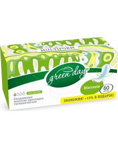 Buy Green Day Hygienic pads Discreete , 60 pcs | Online Pharmacy | https://buy-pharm.com