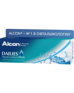 Buy Alcon Dailies AquaComfort Plus Contact Lenses Daily, -1.25 / 14 / 8.7, 30 pcs. | Online Pharmacy | https://buy-pharm.com