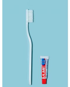Buy Disposable toothbrush 10 pcs. + toothpaste 6 gr. 10 pieces. | Online Pharmacy | https://buy-pharm.com