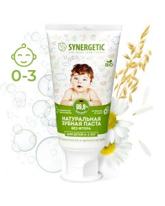 Buy Toothpaste for children from 0 to 3 years old Synergetic natural, without dyes and fragrances, 50g | Online Pharmacy | https://buy-pharm.com