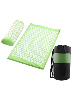 Buy Massage acupuncture mat with a roller in a bag, green | Online Pharmacy | https://buy-pharm.com