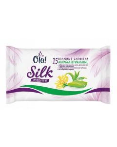 Buy OLA! Silk Sense Wet Cleansing Wipes for Makeup Removal 15 pcs  | Online Pharmacy | https://buy-pharm.com