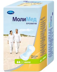 Buy HARTMANN MoliMed Premium mini Urological pads 14 pcs. | Online Pharmacy | https://buy-pharm.com