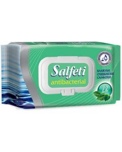 Buy Wet antibacterial wipes Salfeti antibacterial 72pcs with a plastic valve | Online Pharmacy | https://buy-pharm.com