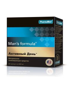 Buy Man's Formula Active day. Men's vitamins for energy, endurance, memory. Contains vitamin B, ginkgo biloba, niacin, cyanocobalamin  | Online Pharmacy | https://buy-pharm.com