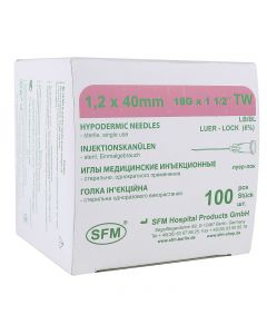 Buy Disposable sterile needle 1.20 x 40 mm (18G) SFM, Germany # 100  | Online Pharmacy | https://buy-pharm.com