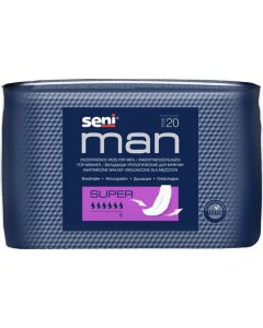 Buy Seni Urological liners for men 'Man. Super', 20 pieces | Online Pharmacy | https://buy-pharm.com