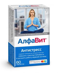 Buy AlfaVit 'Antistress' vitamin-mineral complex, 60 tablets | Online Pharmacy | https://buy-pharm.com