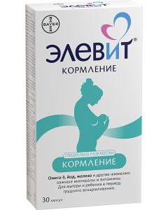 Buy Elevit Feeding, vitamins for nursing, capsules 30 pcs., Bayer | Online Pharmacy | https://buy-pharm.com