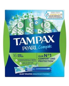 Buy Tampax Super Duo tampons with applicator, 16 pcs, 1 pack | Online Pharmacy | https://buy-pharm.com