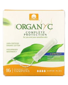 Buy Organyc, Organic Compact, Super Plus, 16 / Pack | Online Pharmacy | https://buy-pharm.com