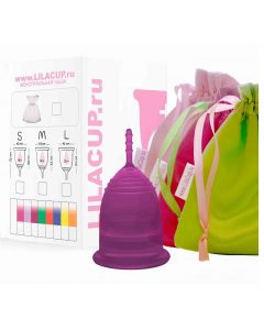 Buy Menstrual cup LilaCup BOX PLUS size M purple | Online Pharmacy | https://buy-pharm.com