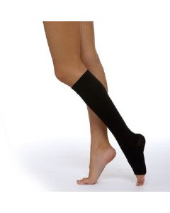 Buy Compression knitted stocking for the treatment of venous insufficiency and lymphostasis PCI 'CC' type 1 - up to the knee, type 1 - with open toe, compression 2 (14-24 mm Hg) - size 4, black | Online Pharmacy | https://buy-pharm.com