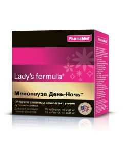 Buy Lady-S Formula 'Menopause day-night' biocomplex, 15 + 15 tablets | Online Pharmacy | https://buy-pharm.com